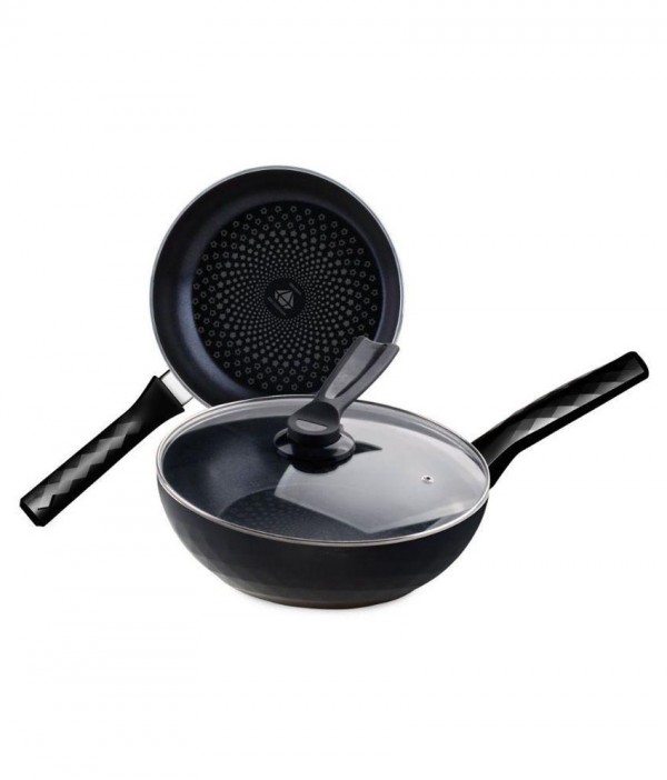 Wonderchef Non-Stick Forged Diamond Cookware Set 3 Cookware Sets
