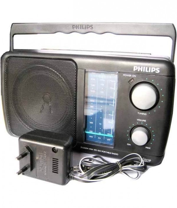 Philips Dl225 Fm Radio, silver