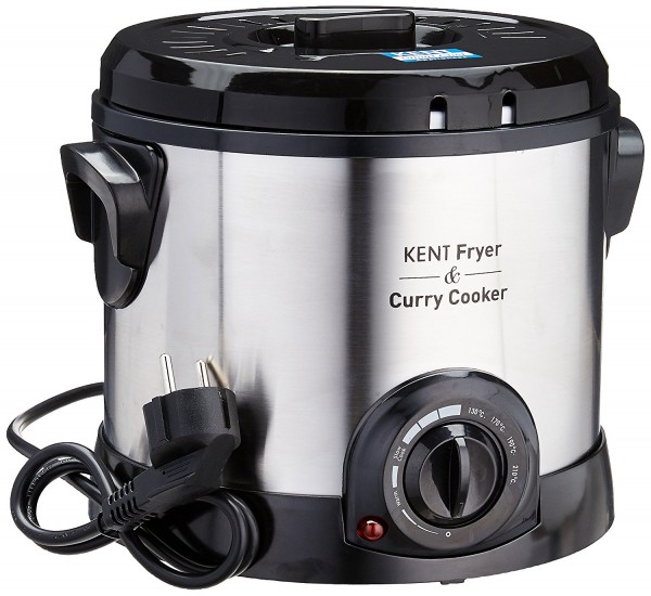 Kent Fryer & Curry Cooker 1.5 Ltr Deep Fryer Rice Cooker