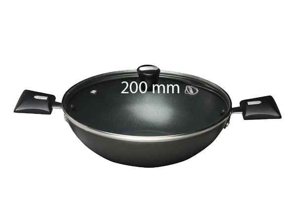 Nirlep Selec Plus Non-Stick Kadhai w/Lid LKR 20 GL (200mm) 