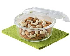 Borosil Klip & Store Round Containers with Lid, 950ml 