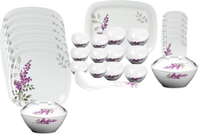 Milton Melamine Diana Square Dinner Set 31 Piece