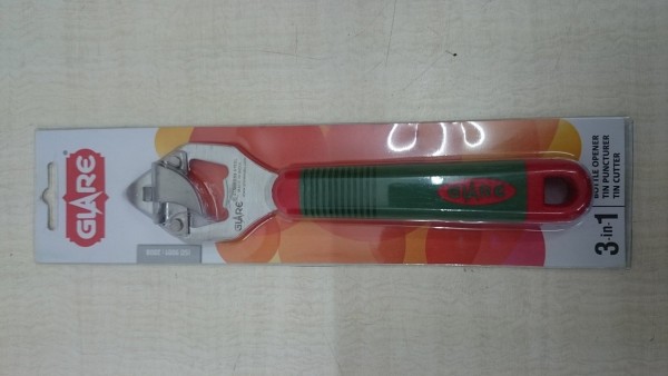 Glare 3 In 1 Bottle Opener Tin Puncturer And Tin Cutter