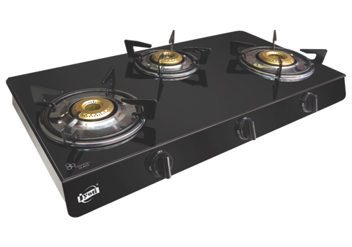 Jyoti 3 Burner Cooktop Jewel black