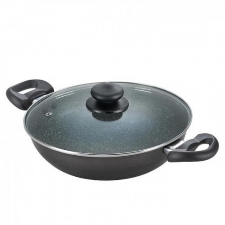 Prestige Omega Deluxe Granite Non-Stick Kadai 260mm with lid 