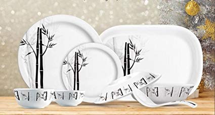Milton 31 PC DINNER SET BAMBOO GRASS Pack of 31 Dinner Set  (Melamine)