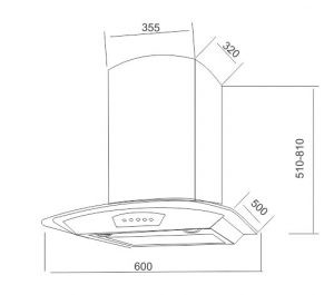 JYOTI OXY CHIMNEY 2077-60CM BF