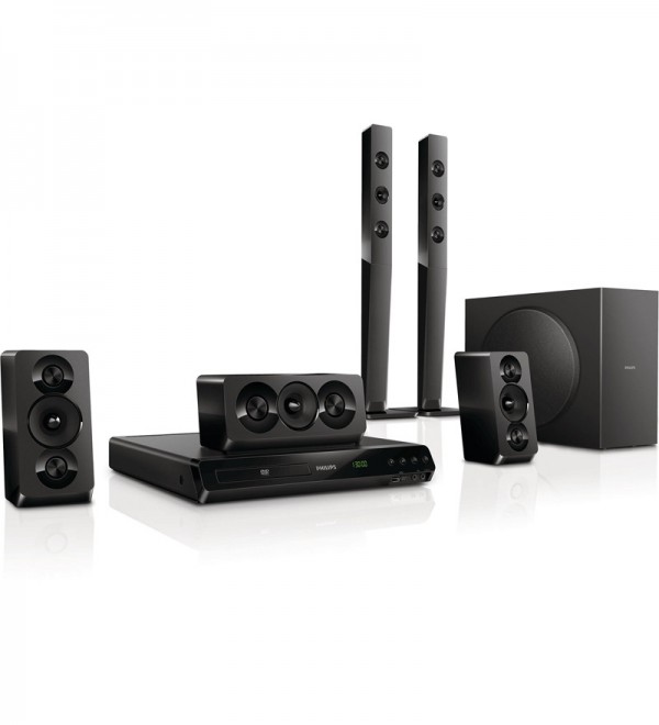 Philips 5.1 Home Theater DVD Double Bass Sound HTD5540/94