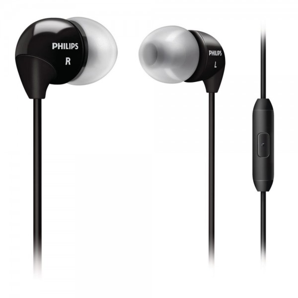 Philips SHE3515BK/00 In-Ear Headset with Mic (Black) 