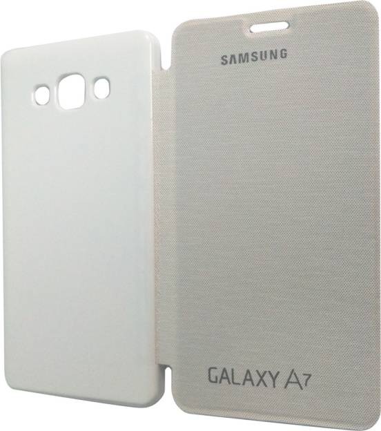 Samsung Galaxy A7 Flip Cover (White)