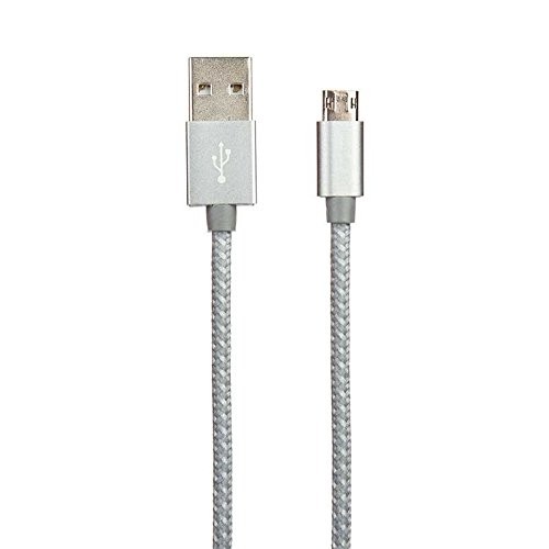 Stuffcool Reversible Sync & Charge Micro USB Cable - Grey 