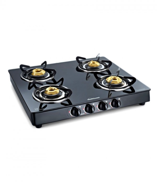 Sunflame 4B-SS Crystal Toughened Glass Cooktop