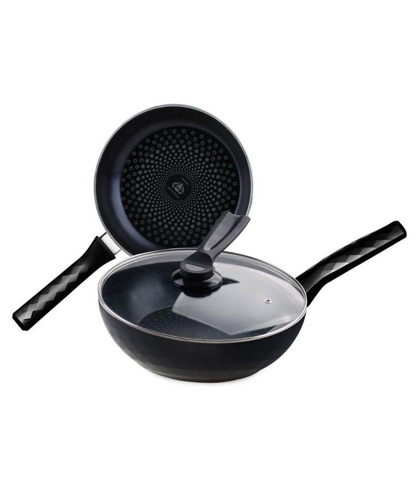 Wonderchef Non-Stick Forged Diamond Cookware Set 3 Cookware Sets
