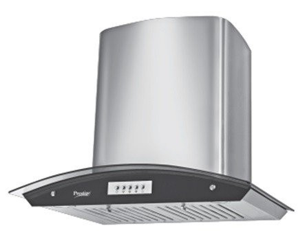 Prestige Kitchen Hood Glass Curved Black 60cm -GKH 600 CS 