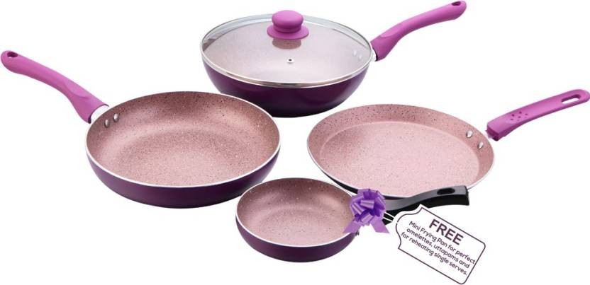 Wonderchef Royal Velvet Induction Base Cookware Set (4 Pcs)