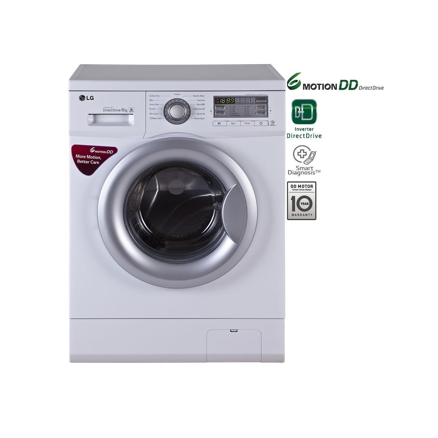 LG FH0B8NDL21 6 Kg Fully Automatic Front Loading Washing Machine