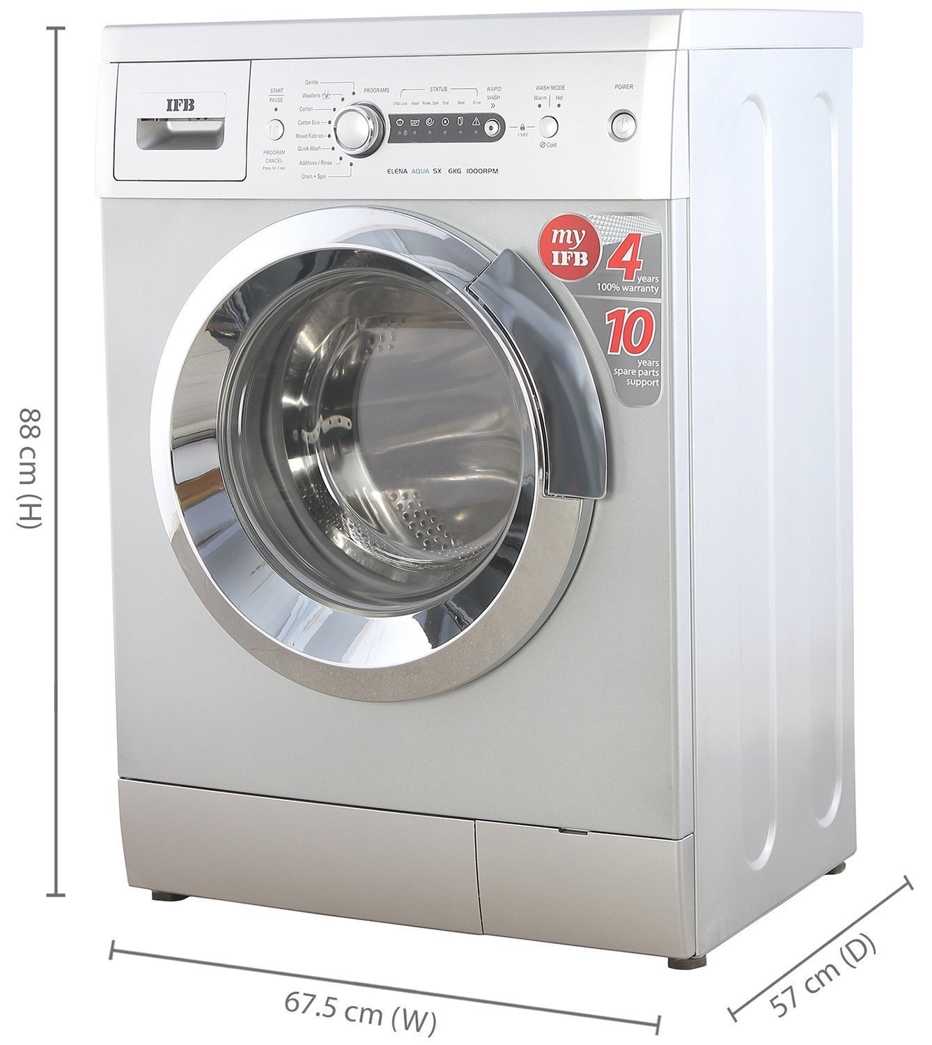 IFB Elena Aqua SX 6kg 1000RPM (LDT) Fully-automatic Front-loading Washing Machine 