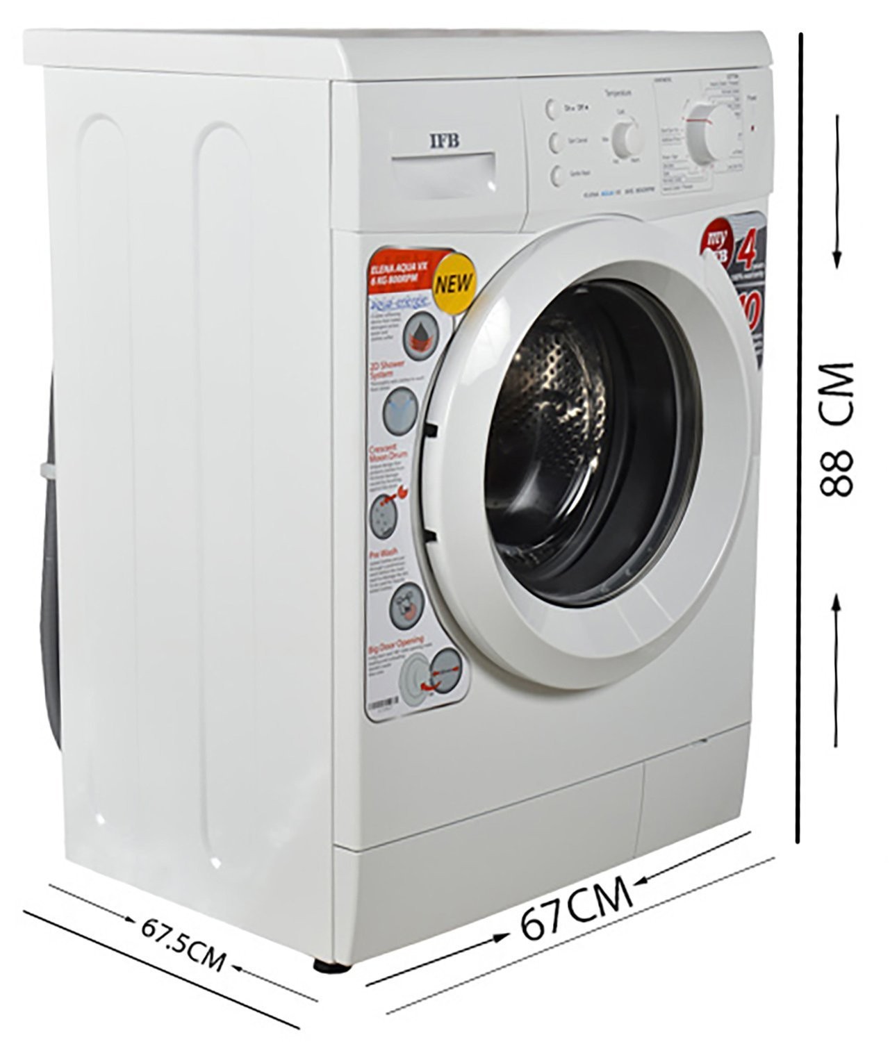 IFB Elena Aqua VX Fully-automatic Front-loading Washing Machine 6 Kg