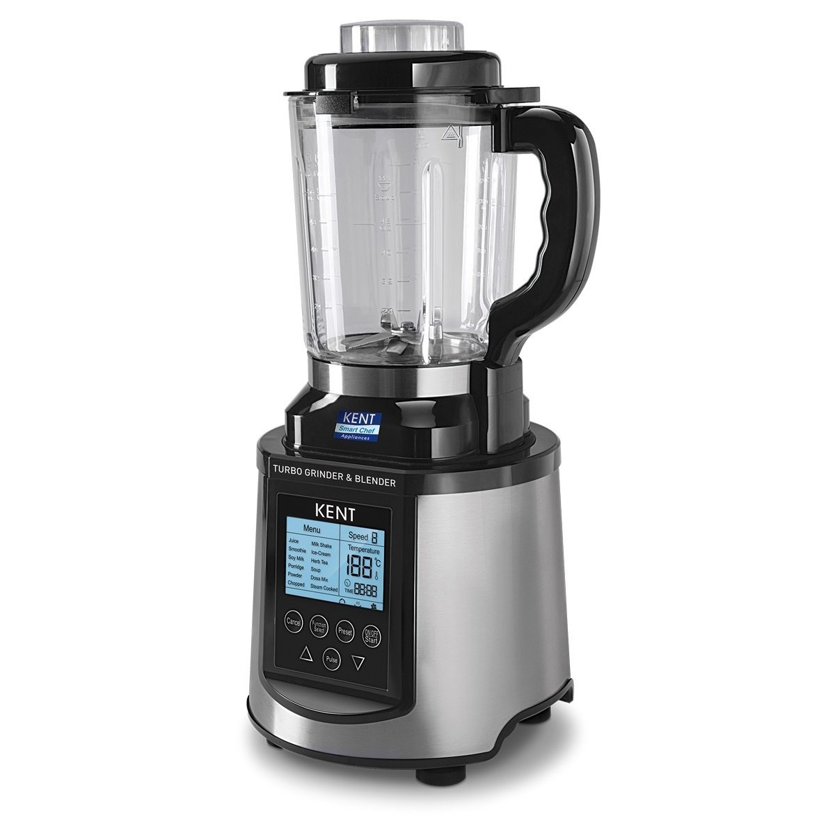 Kent 16011 3000-Watt Turbo Grinder and Blender (Steel Grey/Black) 