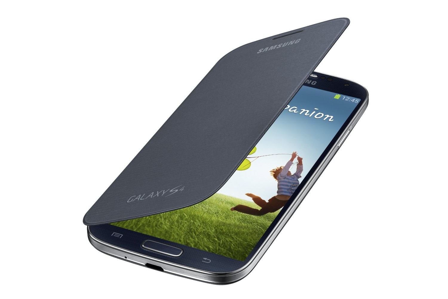 Samsung Galaxy S4 Flip Cover Folio Case (Black)