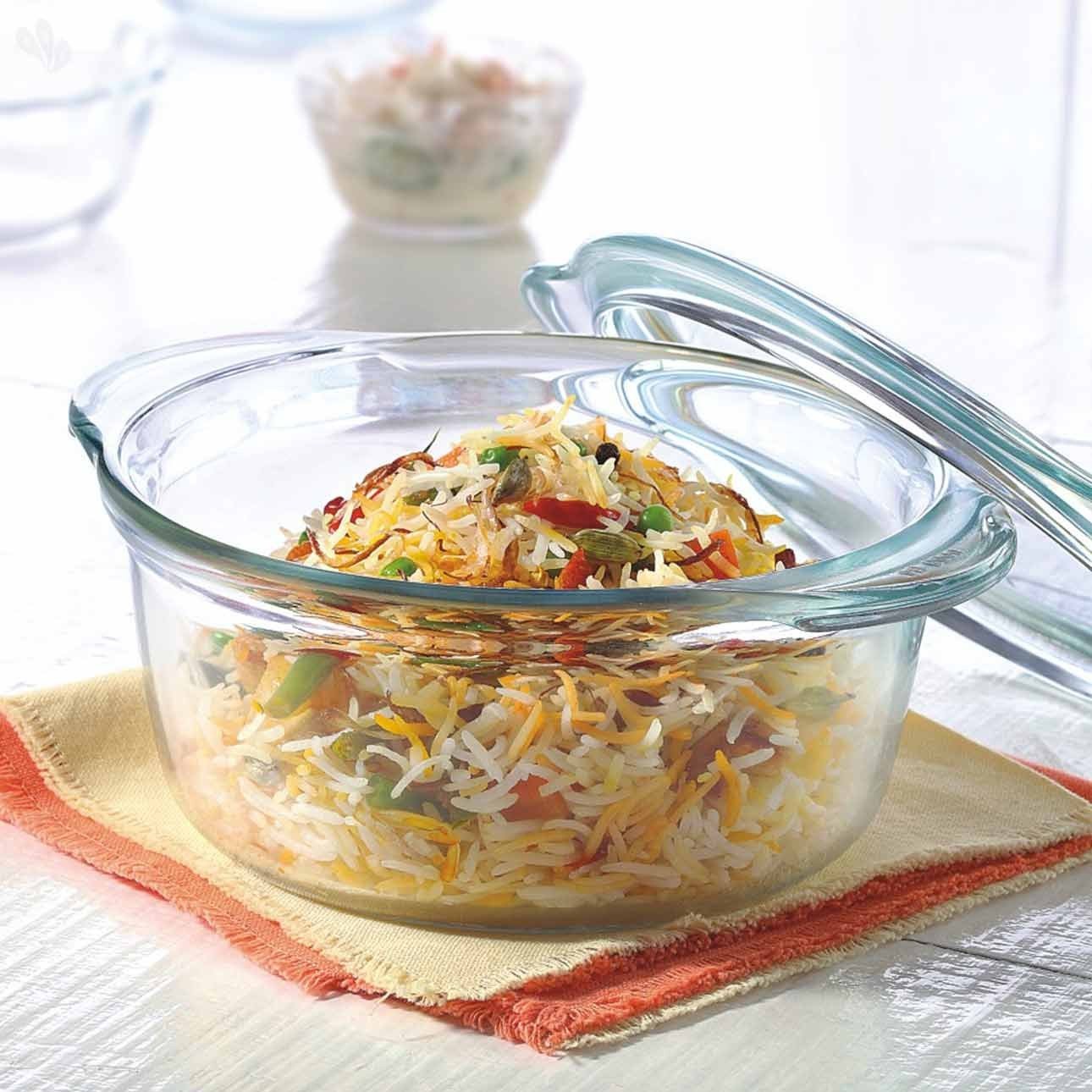 Borosil Deep Round Casserole 1200 ml