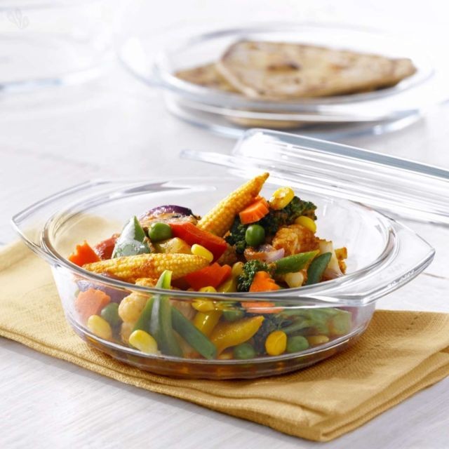 Borosil Round Casserole, 1 Litre 