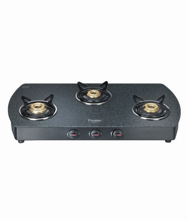 Prestige Premia 3 Burner Glass Top GTS 03 (D)