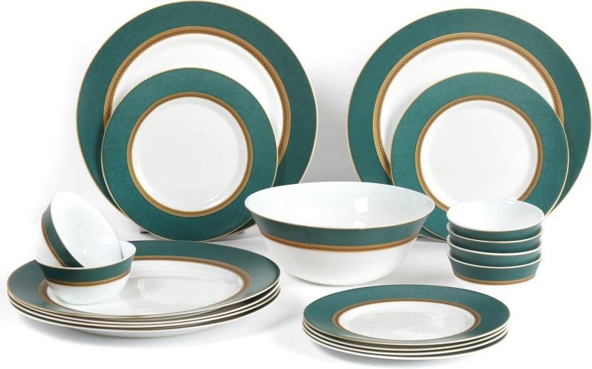 Laopala Sovrana Pack of 19 Dinner Set  (Opalware) 
