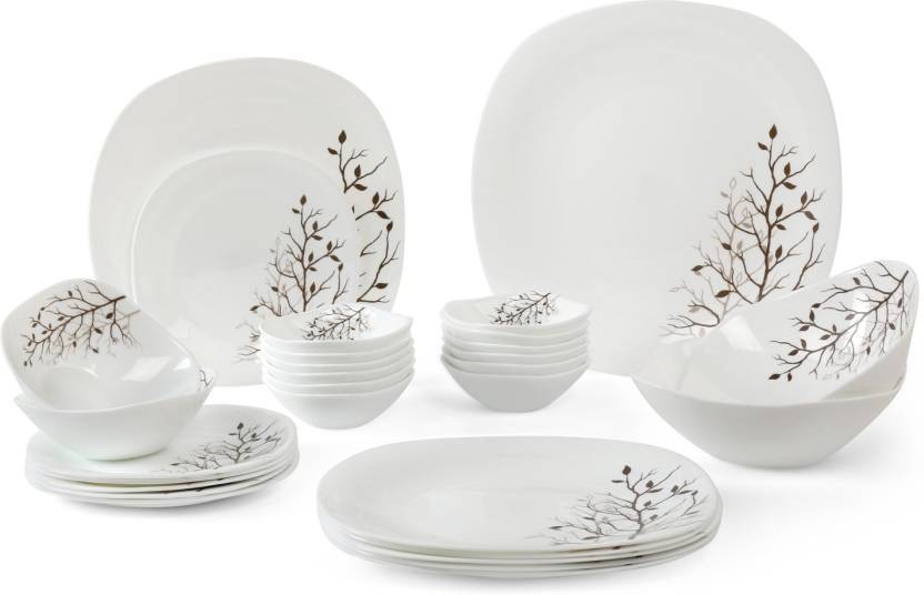 Laopala Quadra Pack of 29 Dinner Set  (Opalware)