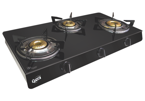 Jyoti 3 Burner Cooktop Jewel black