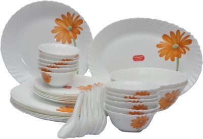 LaOpala Crimson Bloom Pack of 33 Dinner Set