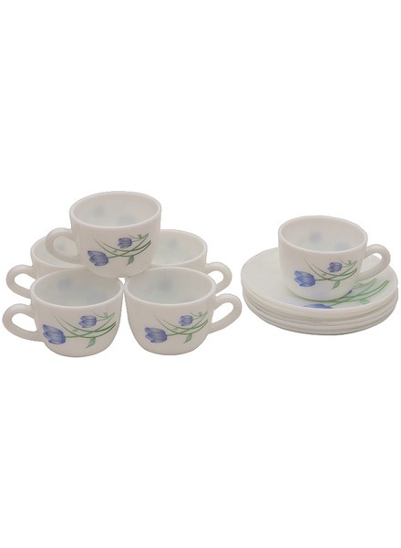 Laopal 6 Pcs Breeze Blue Cup & Saucer