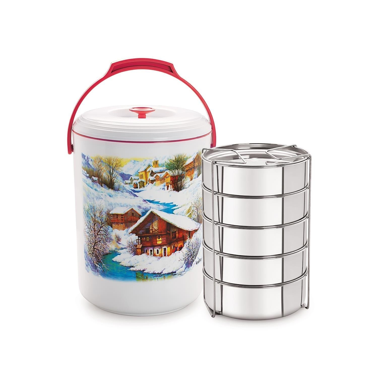 Cello Mega Hot 5 Container Lunch Pack