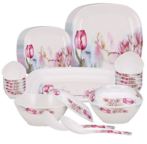 MILTON TULIP SQUARE DINNER SET 31 PIECES