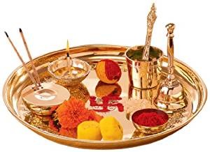 Borosil Puja Thali Brass
