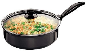Hawkins Futura Curry Pan Q92 3.25L With Glass Lid(Saute Pan)