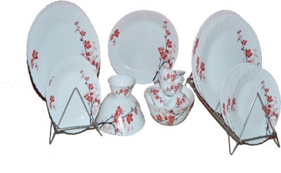 Roxx Opal Pack of 21 Dinner Set (Ceramic)