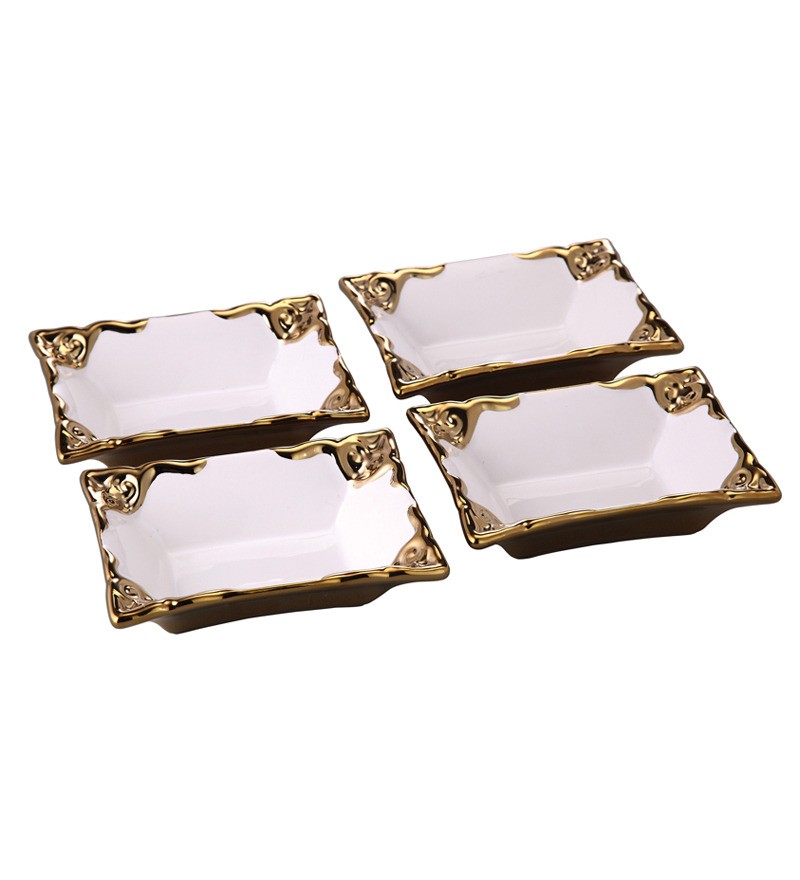 Roxx Quadro Porcelain Bowl - Set of 4