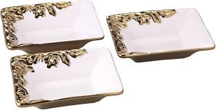 Roxx Viva Gold 3 Pc Bowl Set Ceramic Bowl Set