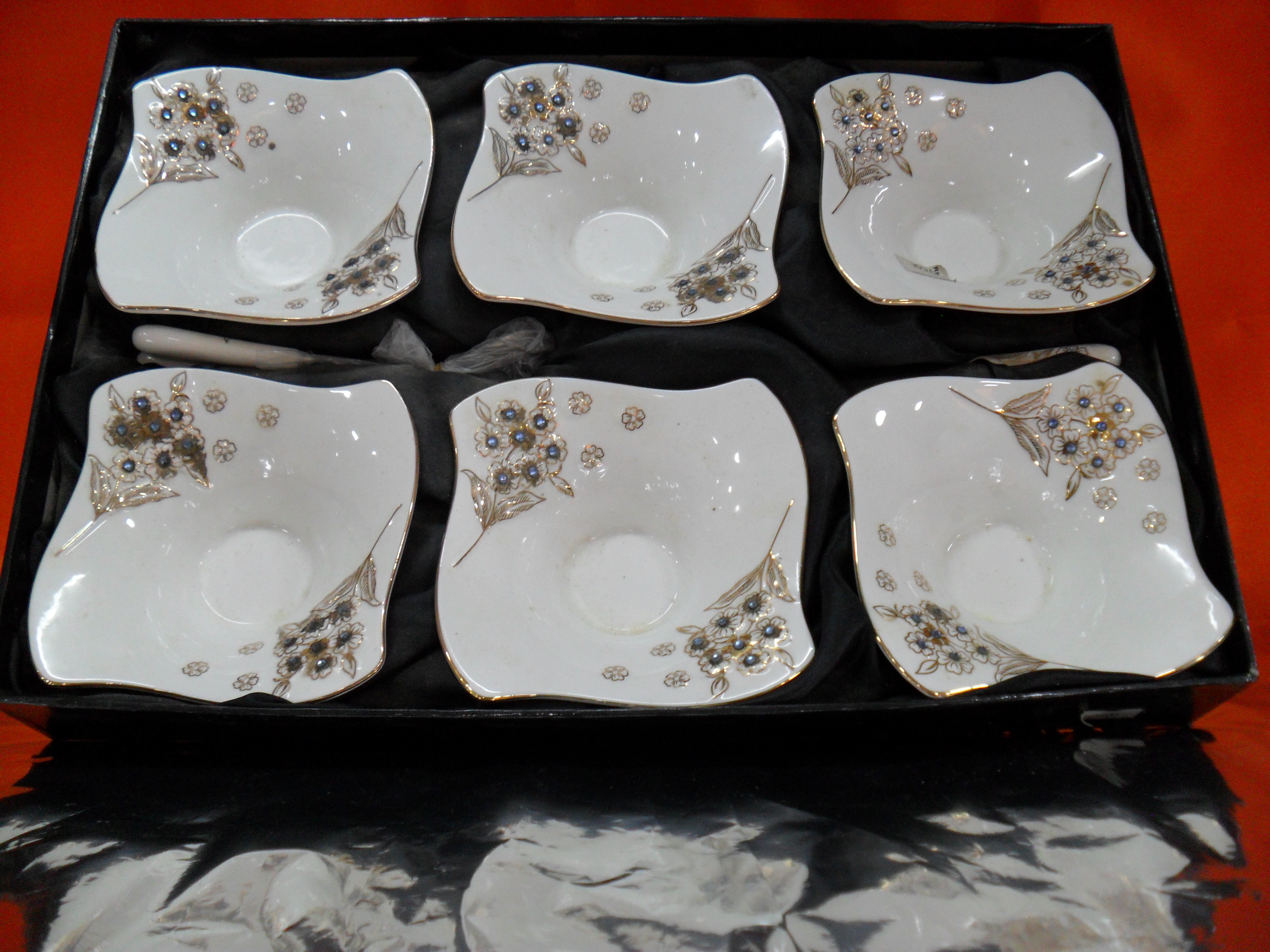Hi Luxe Neptune Ic Cream 6 Pc Bowl Set