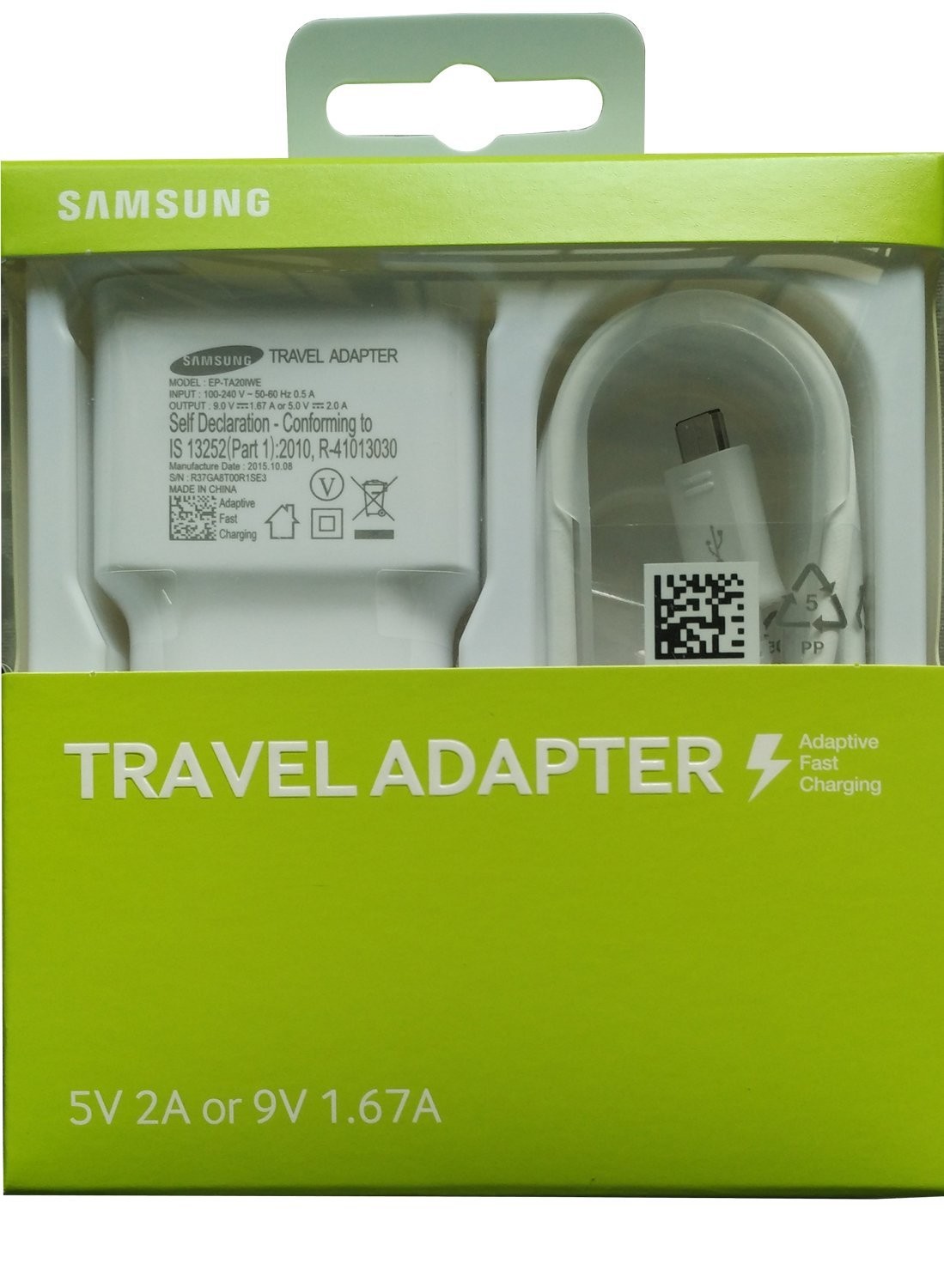 Samsung EP-TA20IWEUGIN AFC Travel Adaptor 
