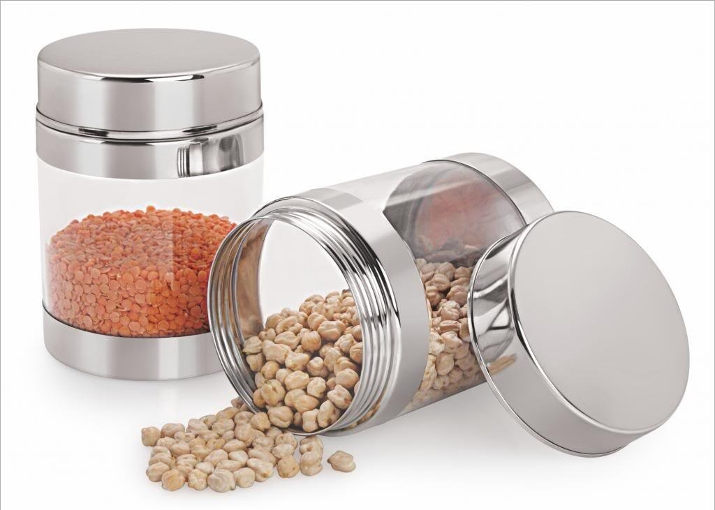Sizzle Clear Containers 850 ml Set of 2 Galaxy Jar S11