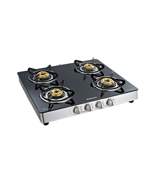 Sunflame 4B  Crystal Toughened Glass Cooktop