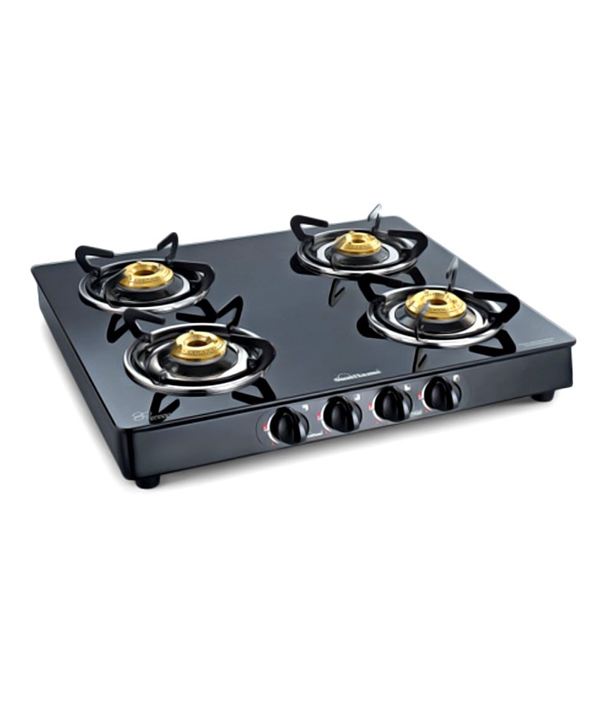 Sunflame 4B-SS Crystal Toughened Glass Cooktop