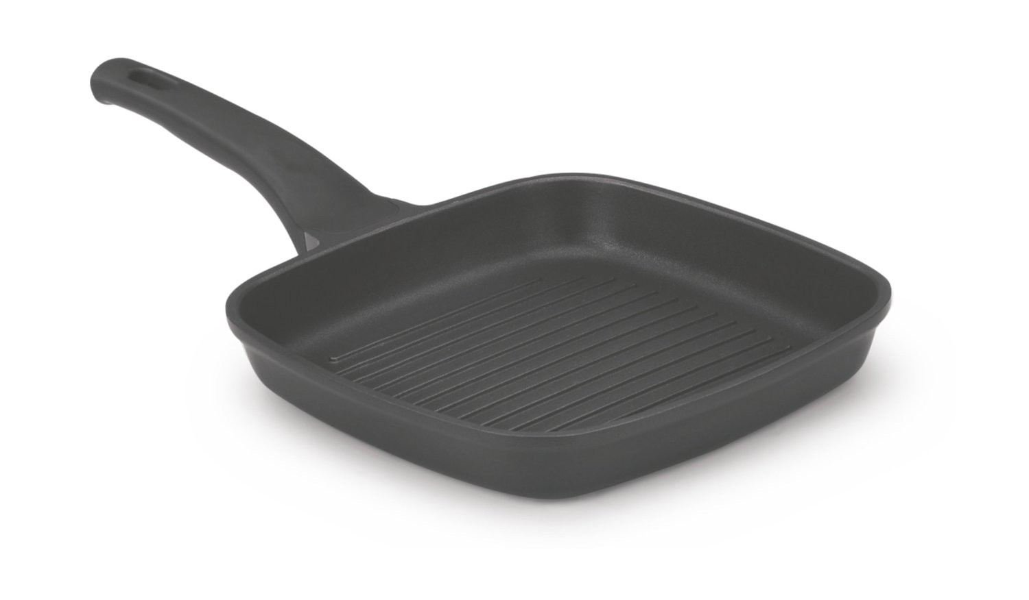 Vinod Cookware Zest Plus Non-Stick Square Griddle, 24cm, Black