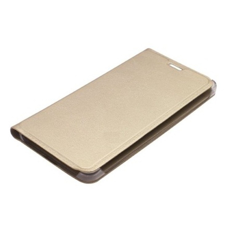 Vivo V3 Golden Leather Flip Cover  (Glden)