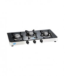 Glen 3 Burner Glass Top Cooktop GL 1033 GT