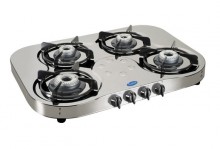Glen 4 Burner Stainless Steel Cooktop GL 1045 SS HF Ai