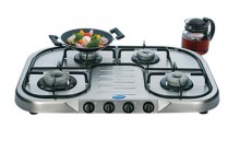 Glen 4 Burner Stainless Steel Cooktop GL 1047 PL HF Ultra