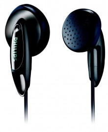 Philips SHE1360/97 In-Ear Headphone (Black) 